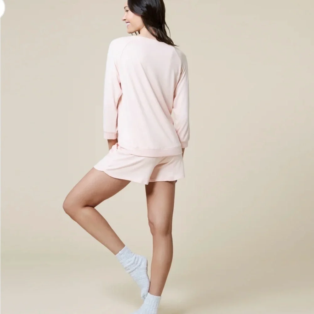 Soft Pink Pajama Set with Relaxed Fit